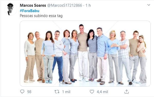 Twitter pede fora babu