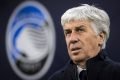 Gasperini e o escudo da Atalanta