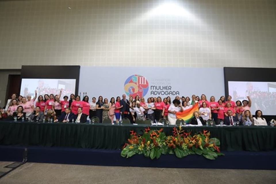 Auditório da Conferência Nacional da Mulher Advogada, em Fortaleza (CE)
