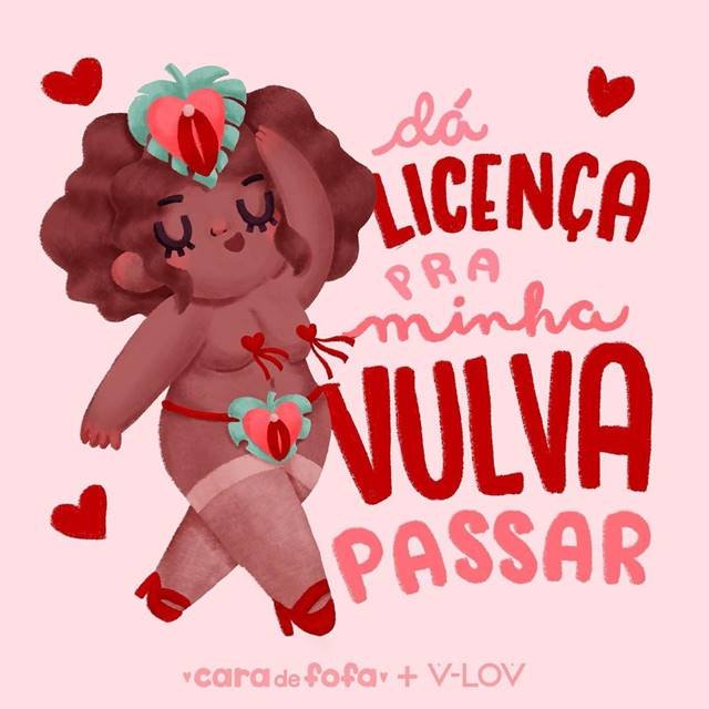 Ilustração Cara de Fofa minha vulva