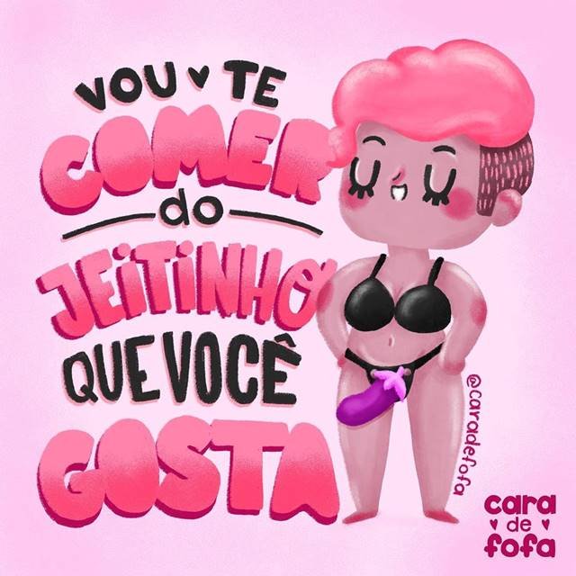 Ilustração Cara de Fofa cinta peniana