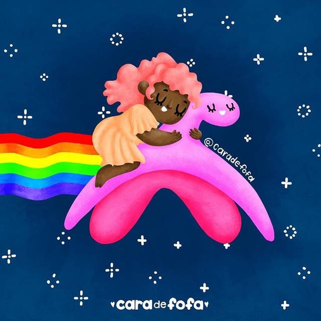 Ilustração Cara de Fofa clitóris