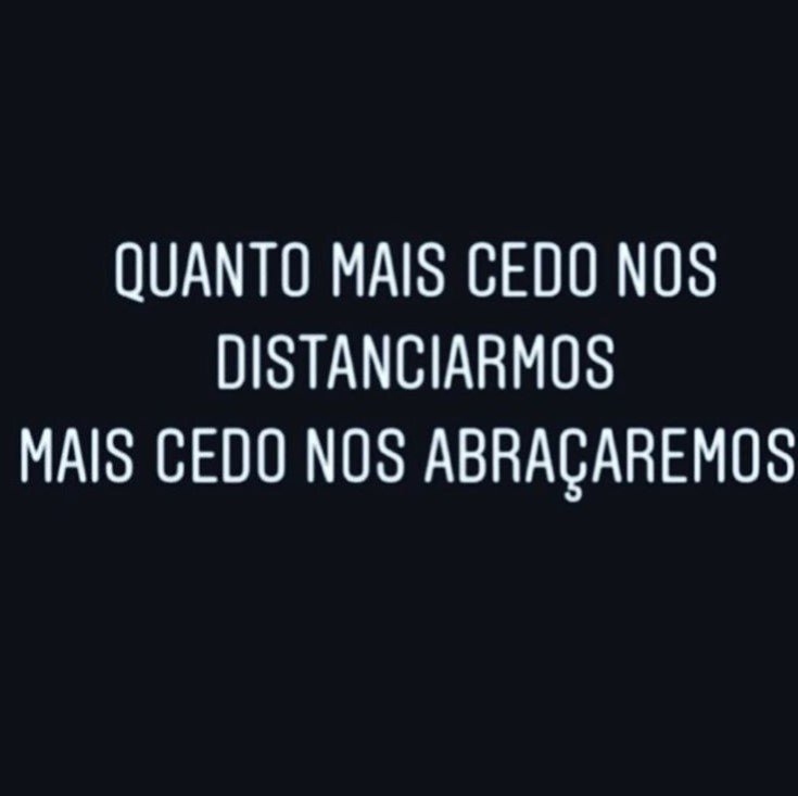 Frase em fundo preto