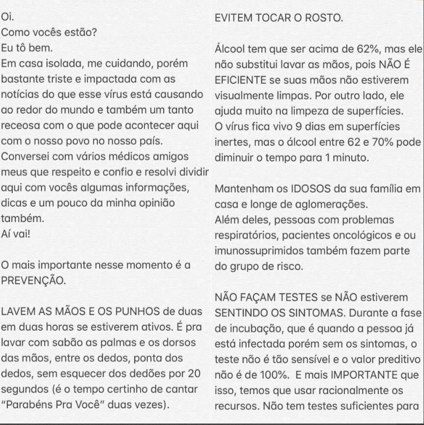 Post de Bruna Marquezine no Twitter