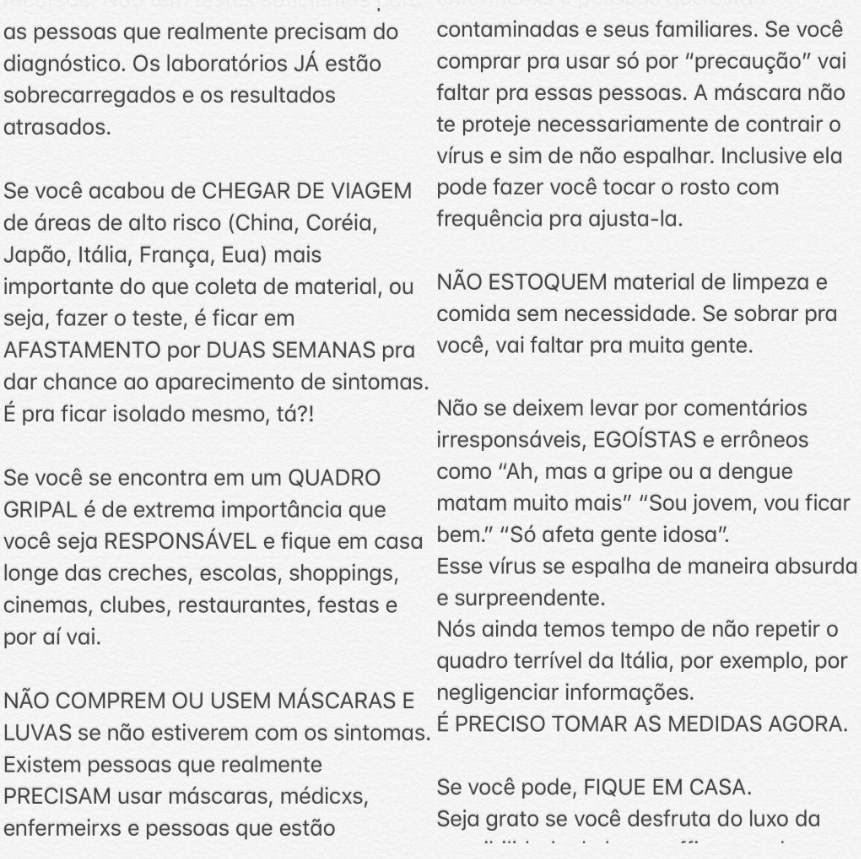 Post de Bruna Marquezine no Twitter