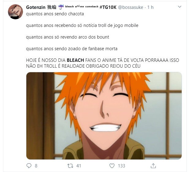 Bleach voltará ao mundo dos animes em 2021