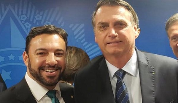 Daniel Freitas, deputado federal (PSL-SC) e Bolsonaro