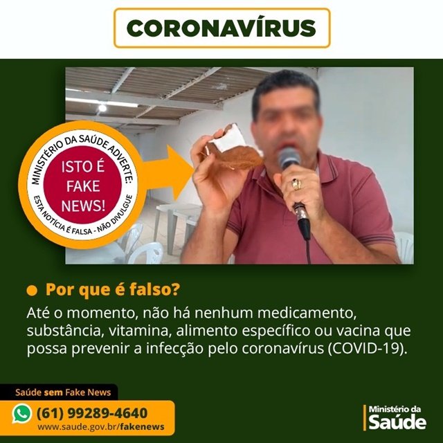 Fake news sobre coronavírus