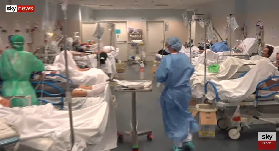 Emergência de hospital em Bergamo