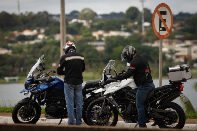 Motociclistas nas ruas do DF