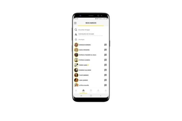 Mockup de aplicativo SanghApp
