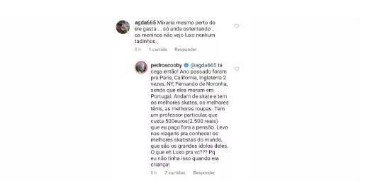 Pedro Scooby comenta sobre Piovani