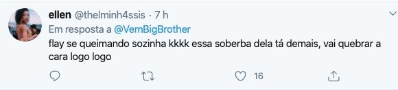 internauta reclama de fly bbb no twitter