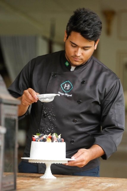 O confeiteiro Hiago Miguel
