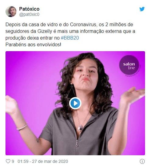 bbb20 expulsão de gizelly