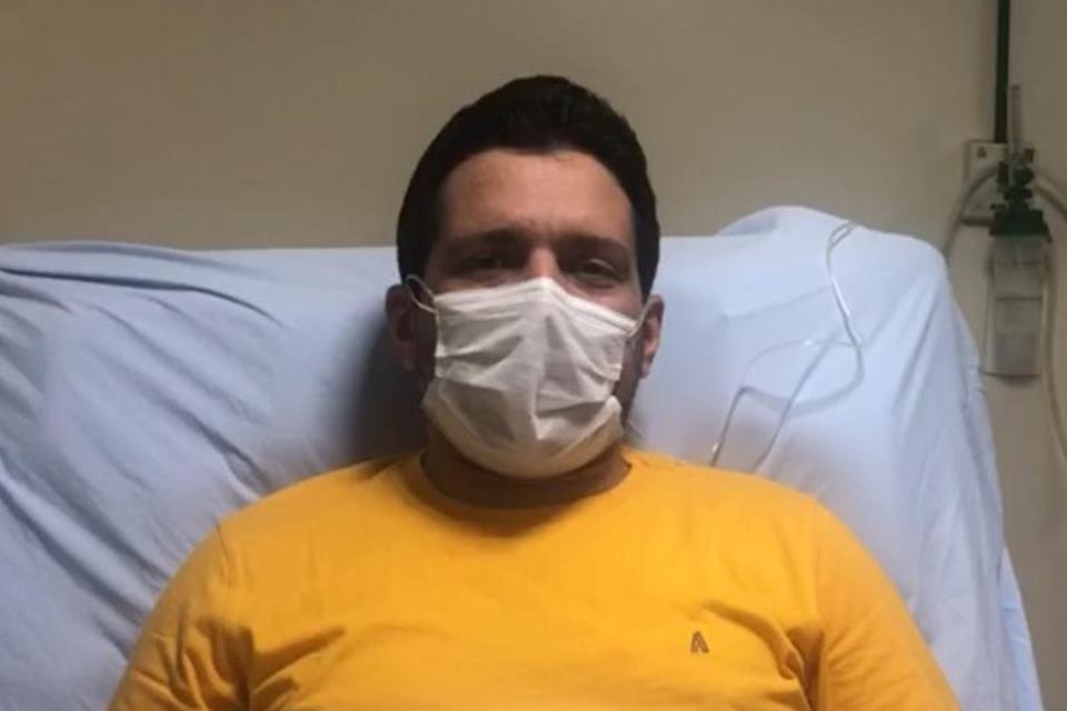 Marcelo Magno no hospital