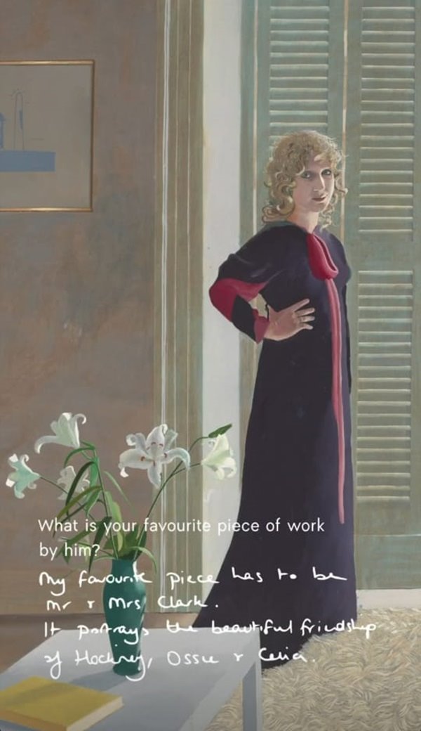 Obra do pintor David Hockney em episódio da Bottega Residency
