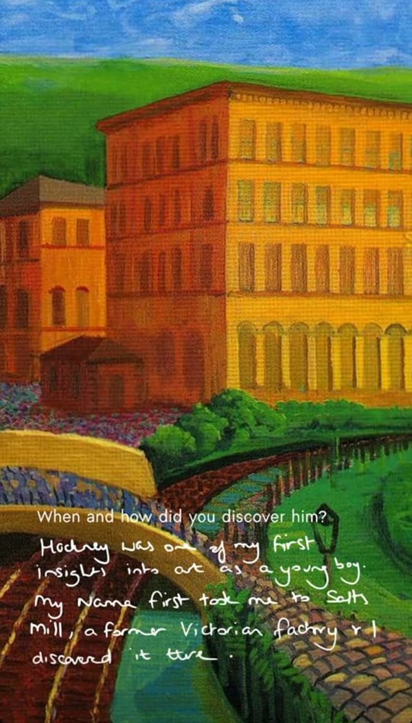 Obra do pintor David Hockney em episódio da Bottega Residency