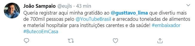 Web repercute live de Gusttavo Lima