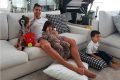 Cristiano Ronaldo com os filhos