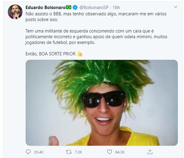Eduardo Bolsonaro Twitter