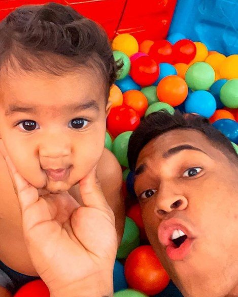 Abner Pinheiro e o filho Apolo