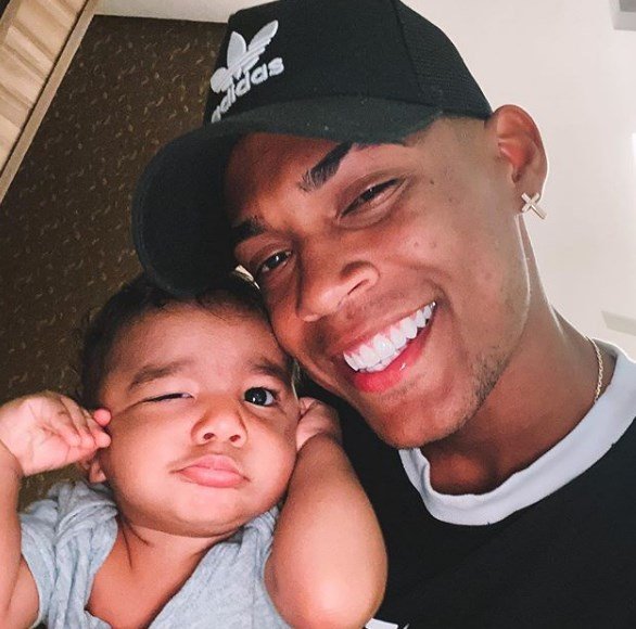 Abner Pinheiro e o filho Apolo