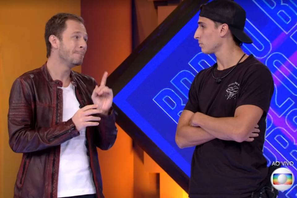 Tiago Leifert e Felipe Prior