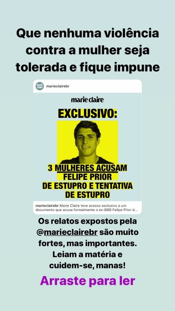 prior estupro tais araujo