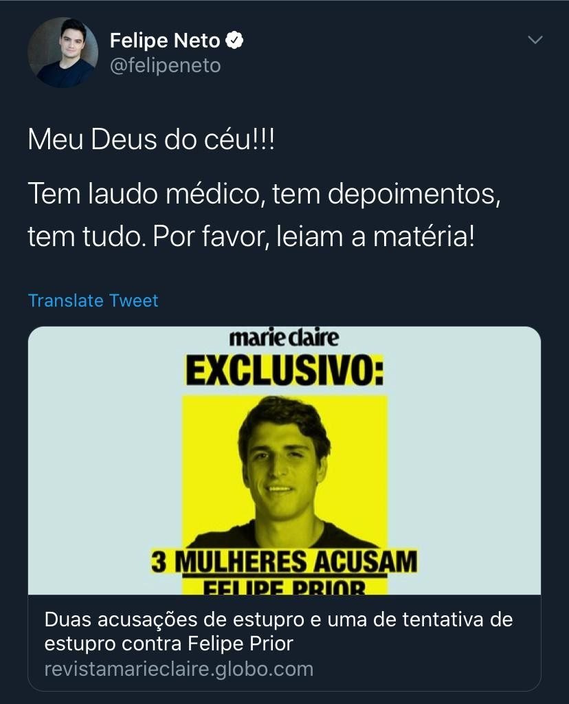 felipe neto estupro prior
