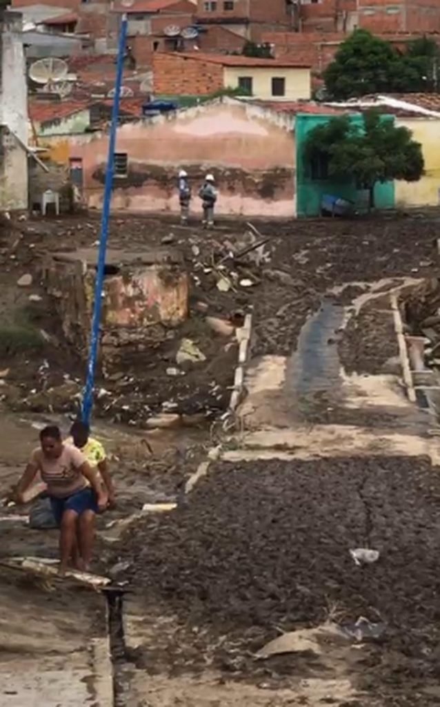 Destruição causada em Santana do Ipanema