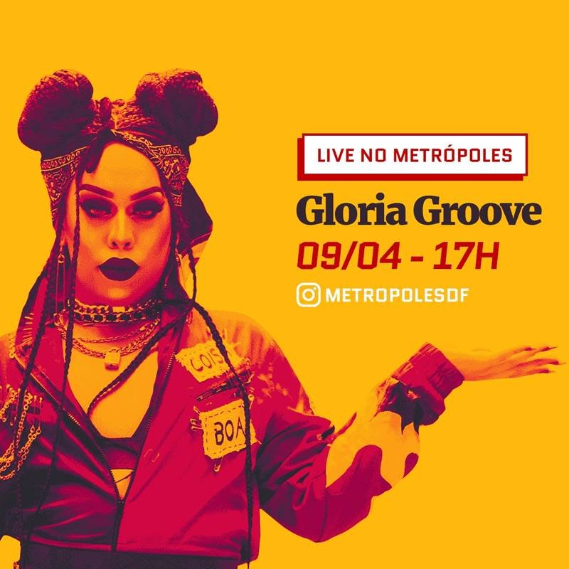 Metrópoles entrevista Gloria Groove ao vivo nesta quinta Metrópoles Metrópoles entrevista Gloria Groove ao vivo nesta quinta Metrópoles