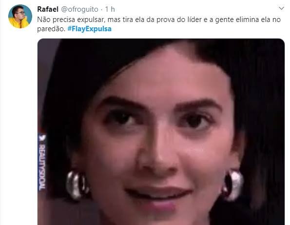 flay-twitter expulsão bbb20
