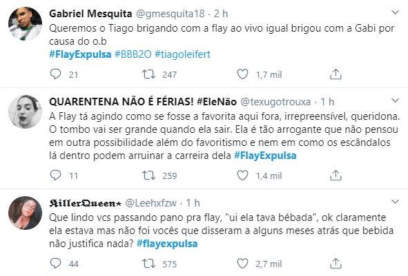 flay-twitter expulsão bbb20