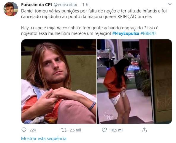 flay-twitter expulsão bbb20