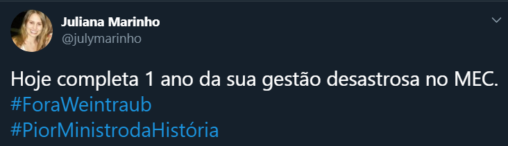 Publicações do Twitter
