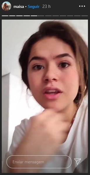 Nos Stories do Instagram, Maisa detona influencers que furam quarentena