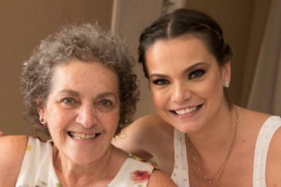 Milena Toscano e a mãe