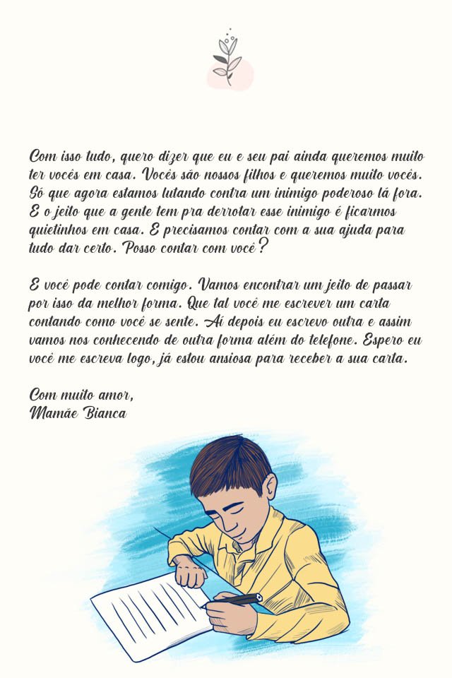 Família envia cartas para preservar laços com crianças para adoção