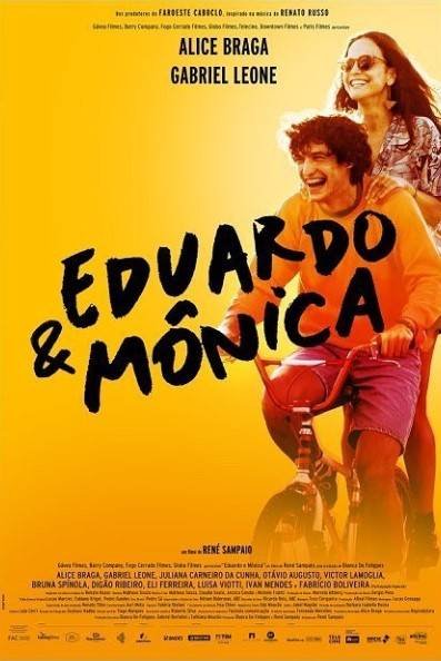 Pôster de Eduardo e Mônica, filme com Alice Braga e Gabriel Leone
