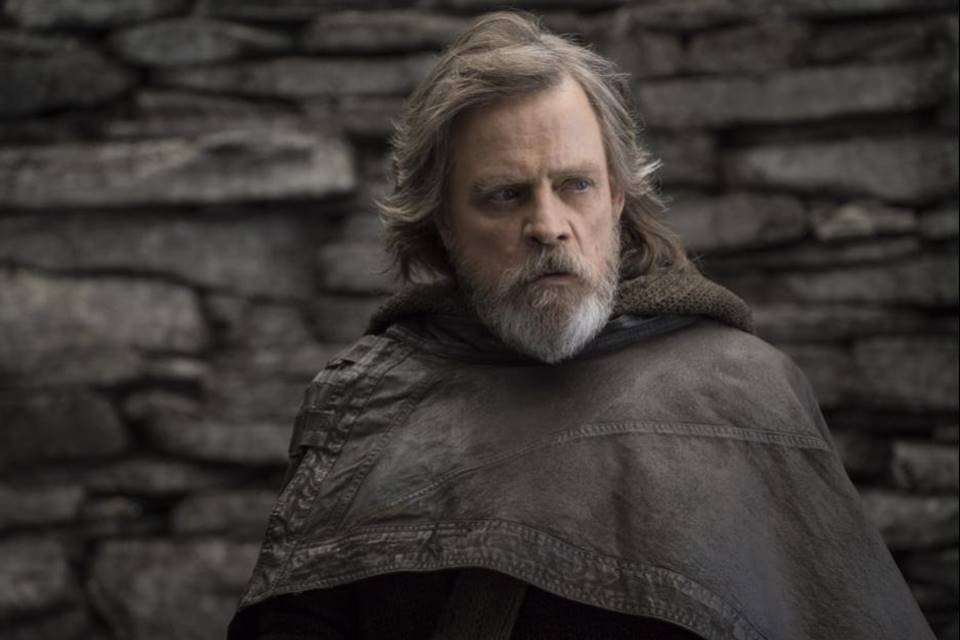 Mark Hamill como Luke Skywalker em Star Wars: Os Últimos Jedi