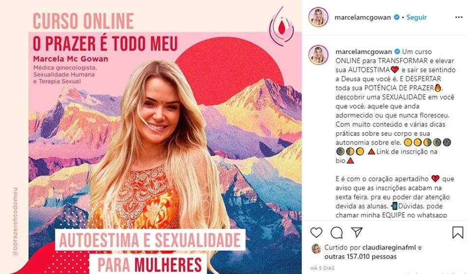 Curso de sexualidade feminina de Marcela McGowan