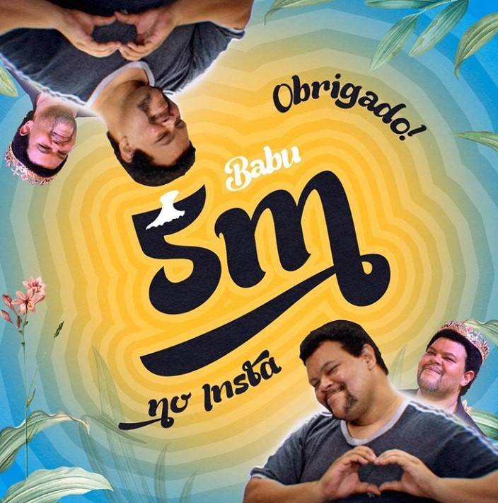 Babu Santana chega a 5 milhões de seguidores no Instagram