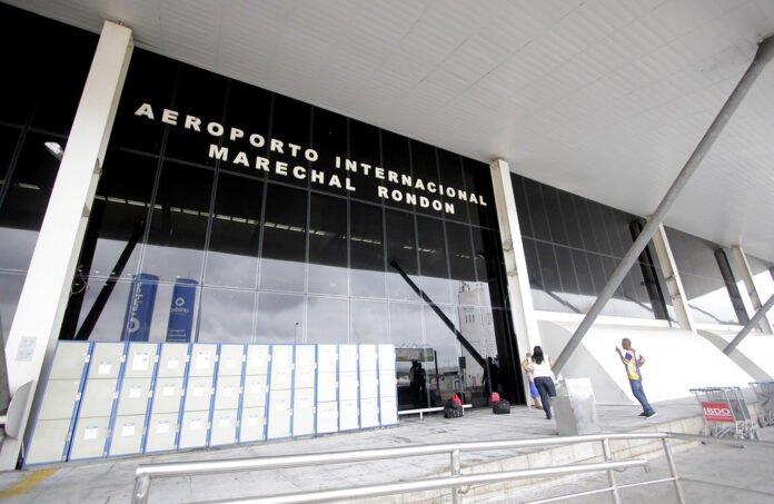 Aeroporto de Cuiabá, onde o ex-ministro Baliro Maggi fez pouso forçado