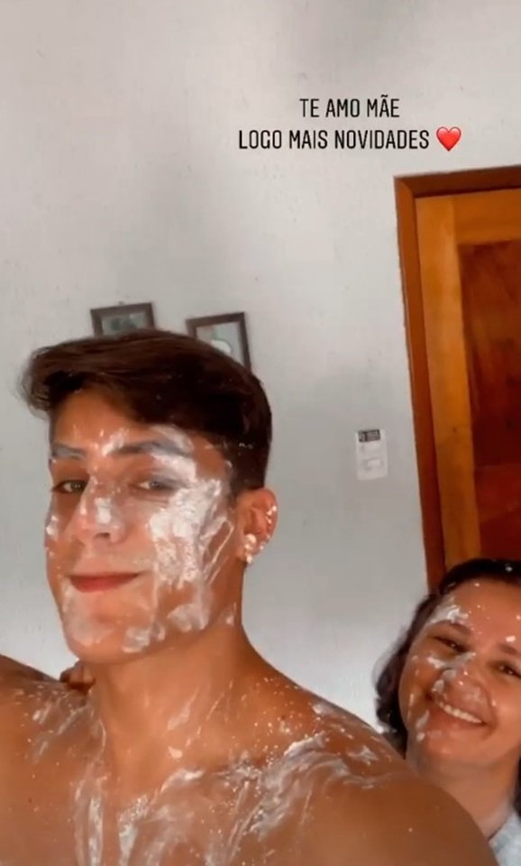 tiago ramos namorado mãe neymar com a mãe dele