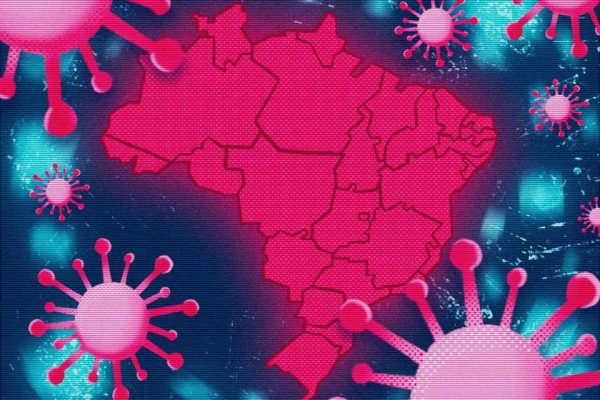 ilustração coronavírus brasil