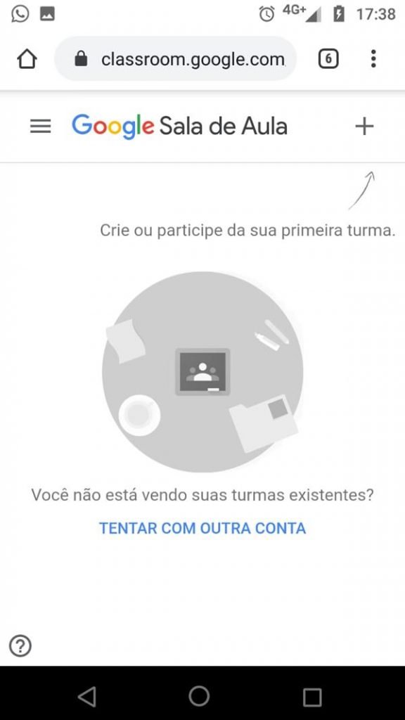 Imagens da plataforma digital da Secretaria de Educação