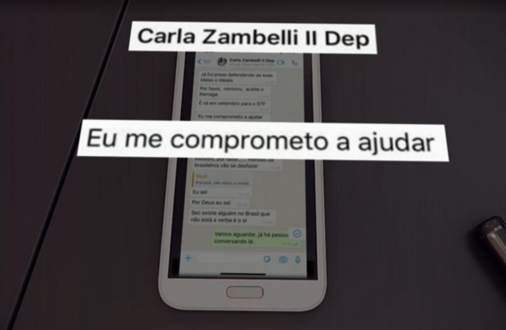Mensagens trocadas por Moro com a deputada federal Carla Zambelli