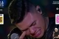 Felipe araújo chorando ao cantar musica de Cristiano Araújo