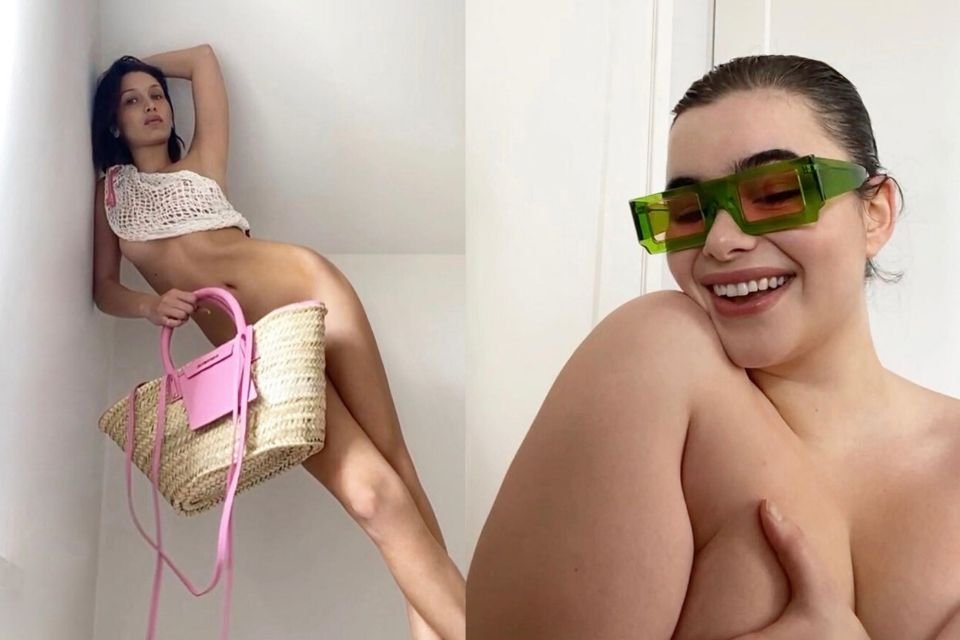 Bella Hadid e Barbie Ferreira em ensaio virtual para Jacquemus